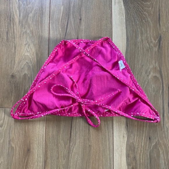 Sachii beachwear pink and white polka dot bikini top NWOT - Picture 6 of 6